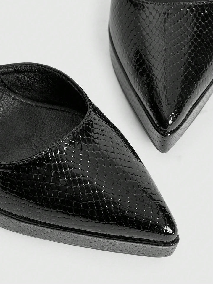 Pantofi cu toc SHEIN, negru