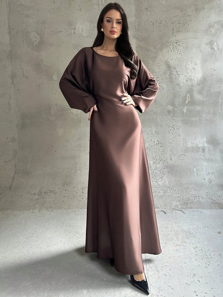 Rochie maxi SHEIN, maro