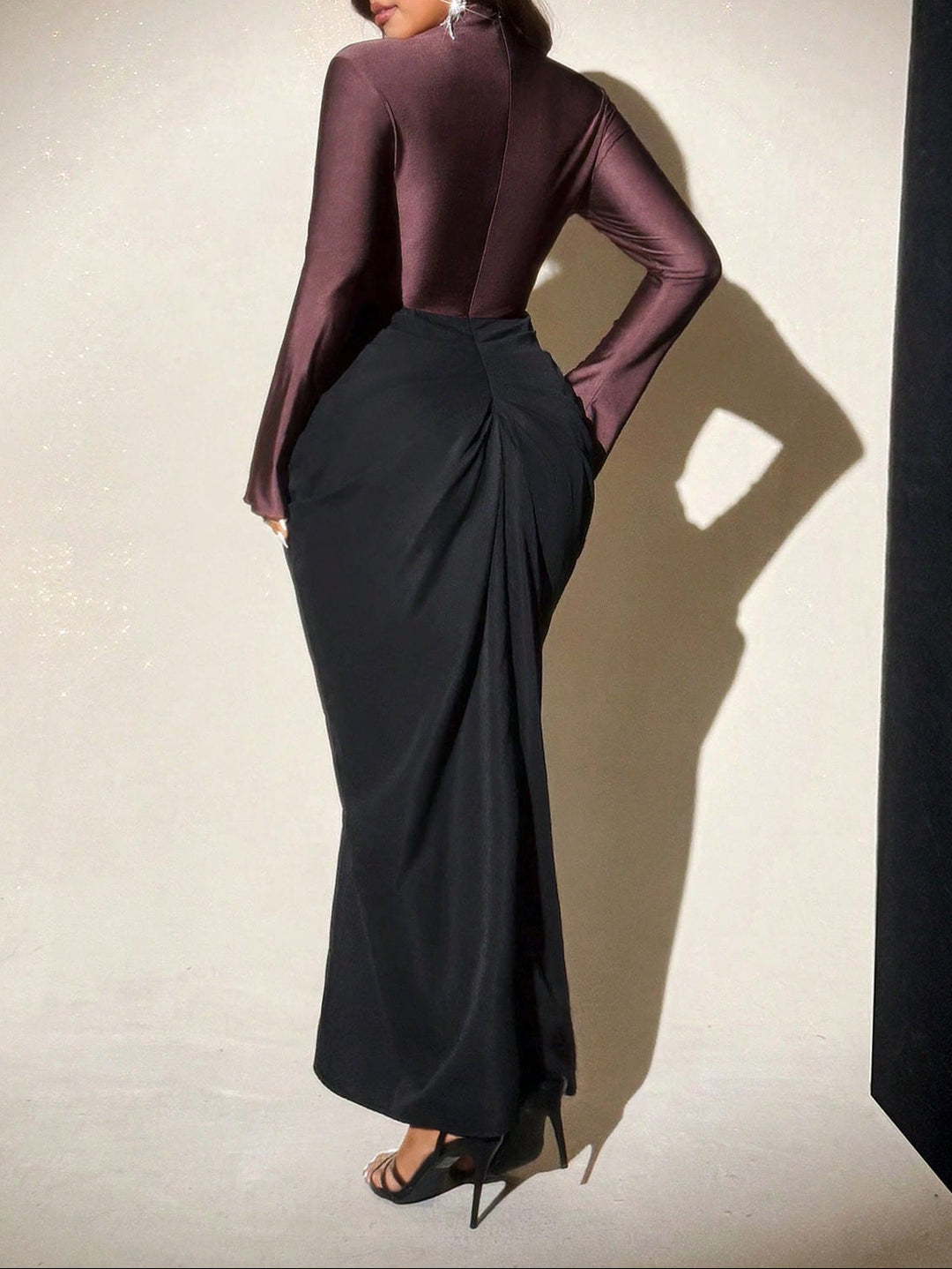 Shein Curve maxi ruha, vegyes színek