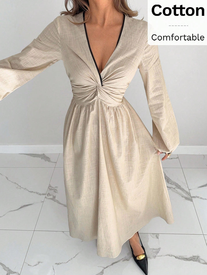 Rochie maxi SHEIN, bej