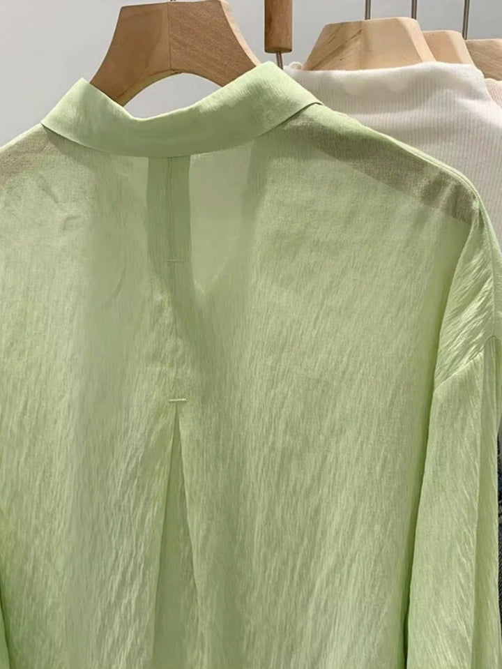 Cămașă SHEIN, verde