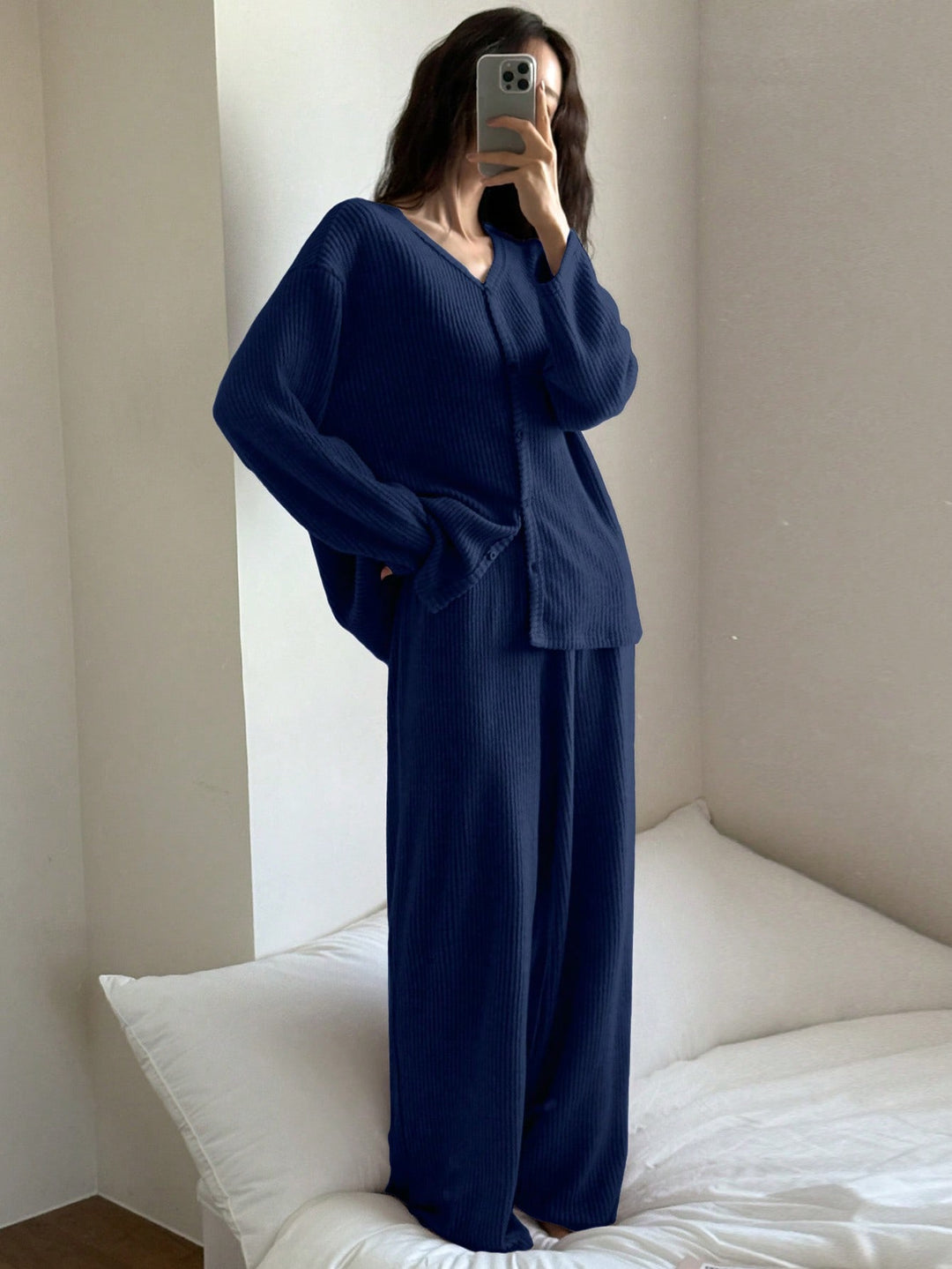 Pijama SHEIN, albastru
