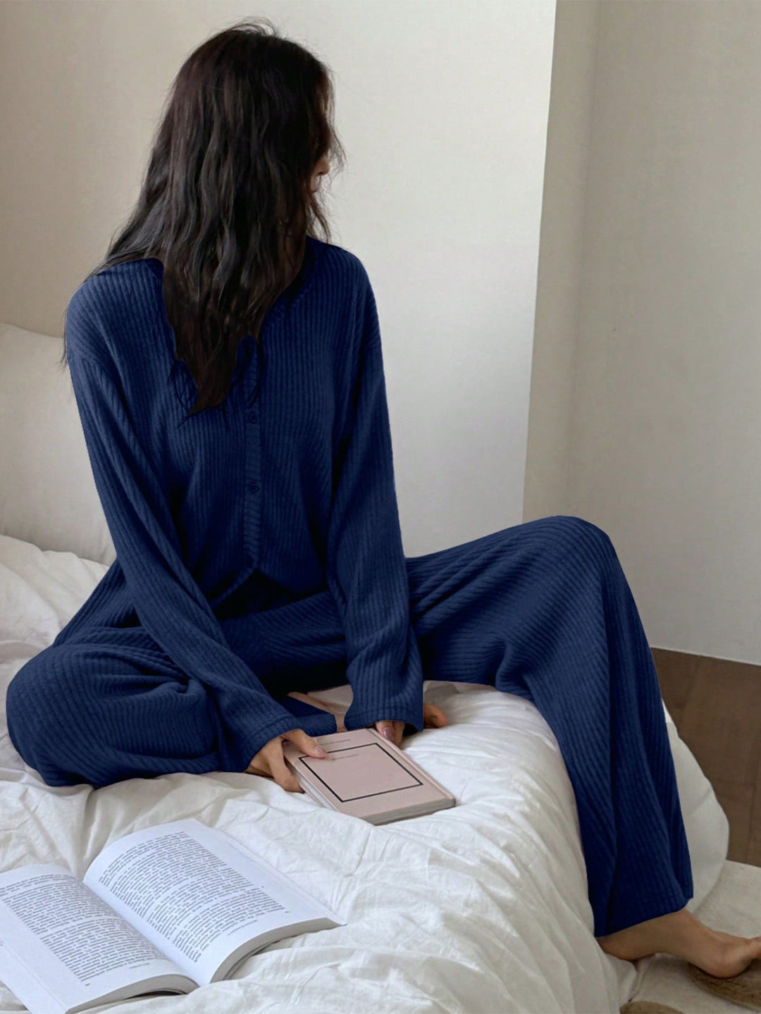 Pijama SHEIN, albastru