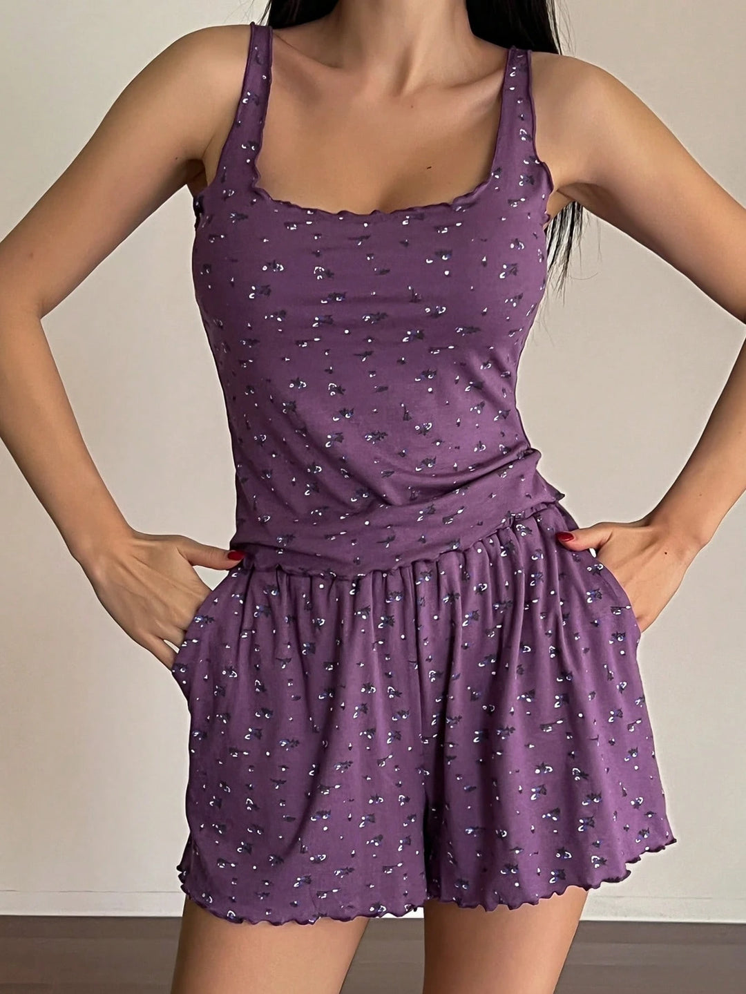 Shein pizsama szett, lila