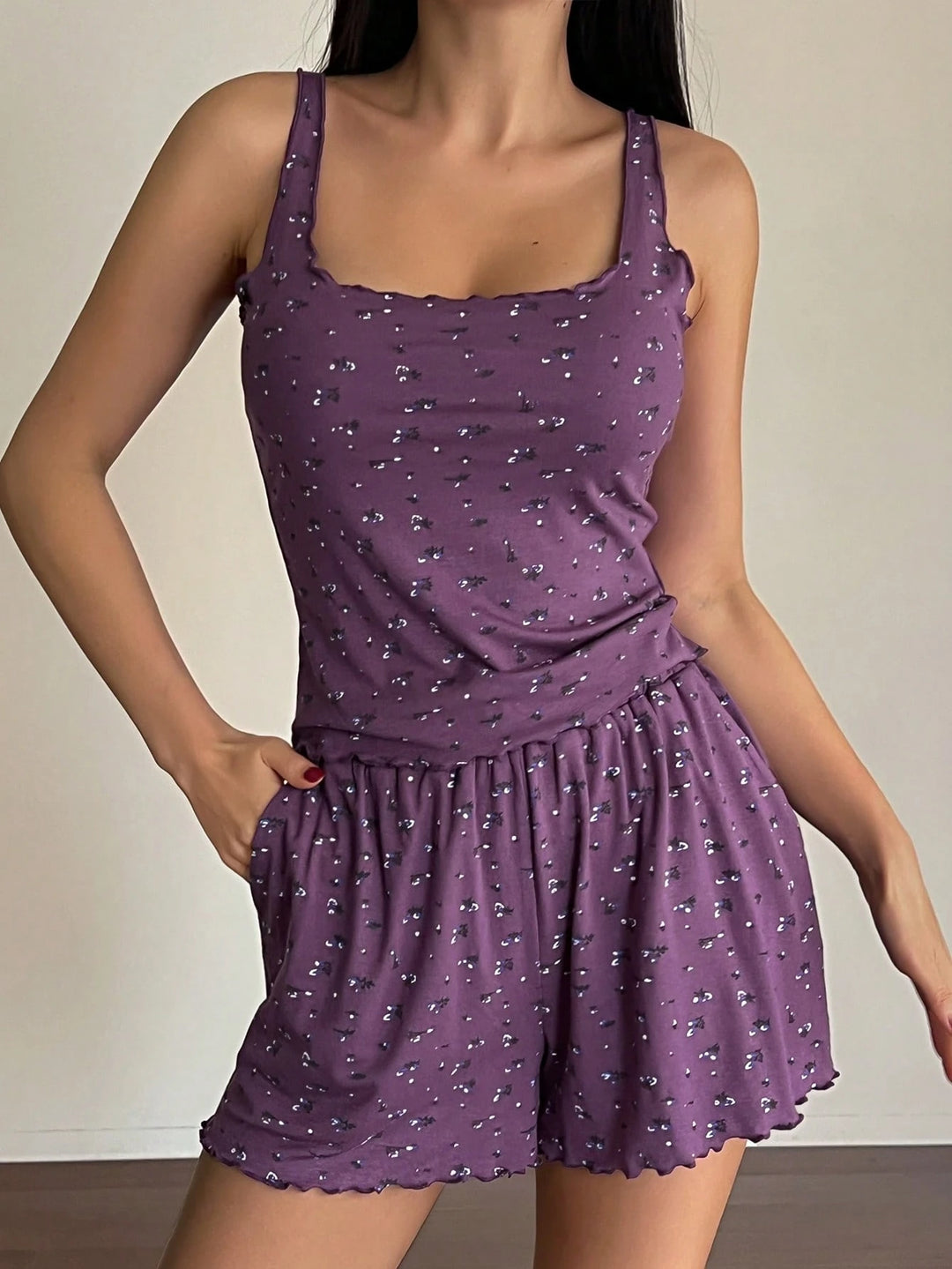 Shein pizsama szett, lila