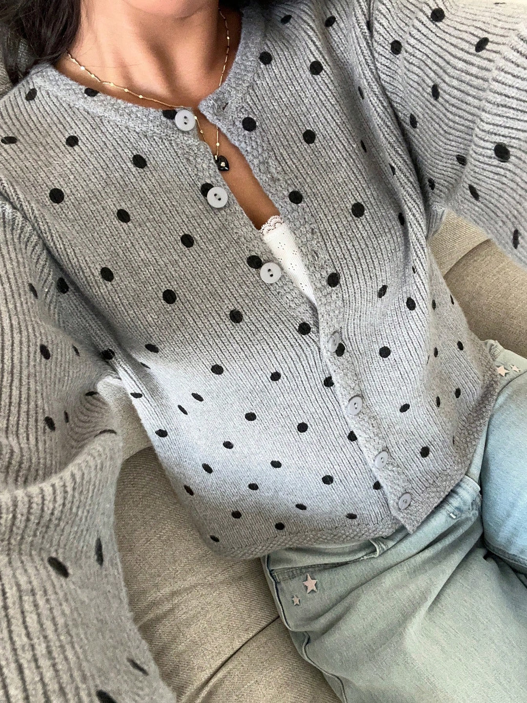 Kardigán SHEIN, szürke