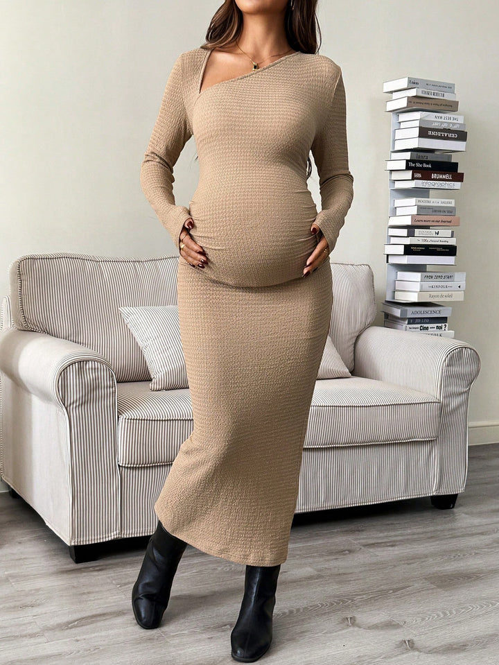 SHEIN maxi ruha, bézs