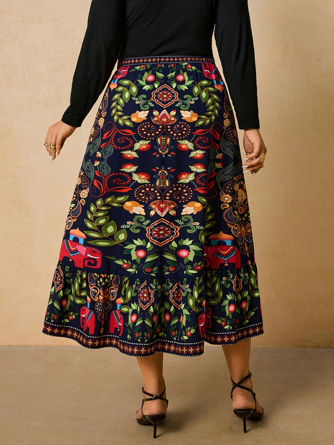 SHEIN maxi szoknya, többszínű