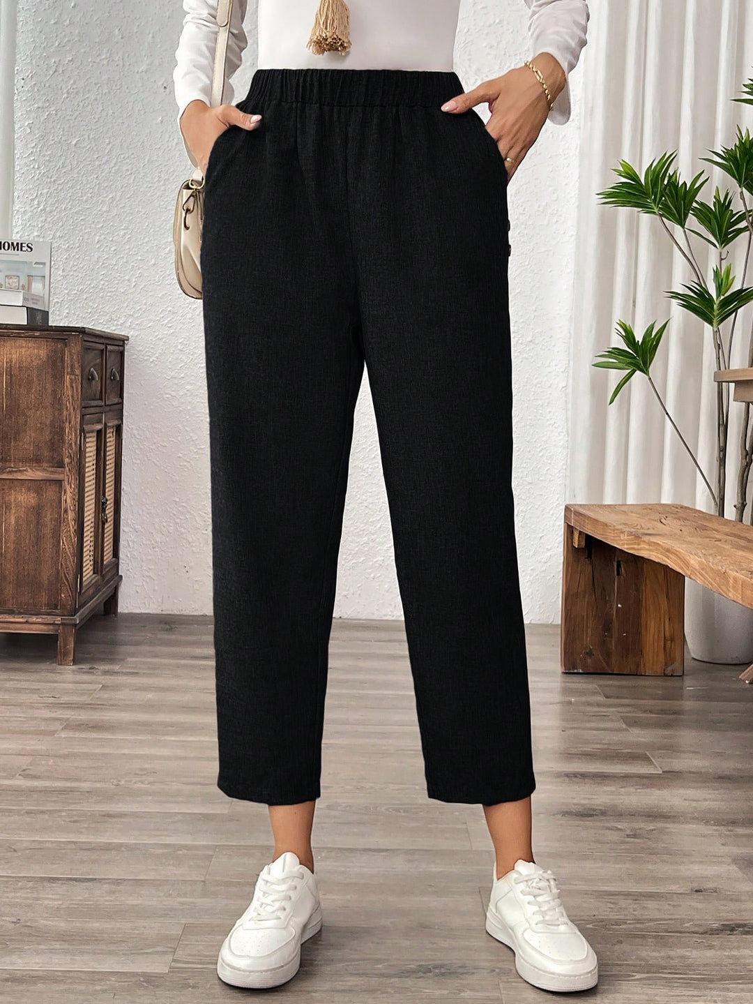 Pantaloni SHEIN, negru