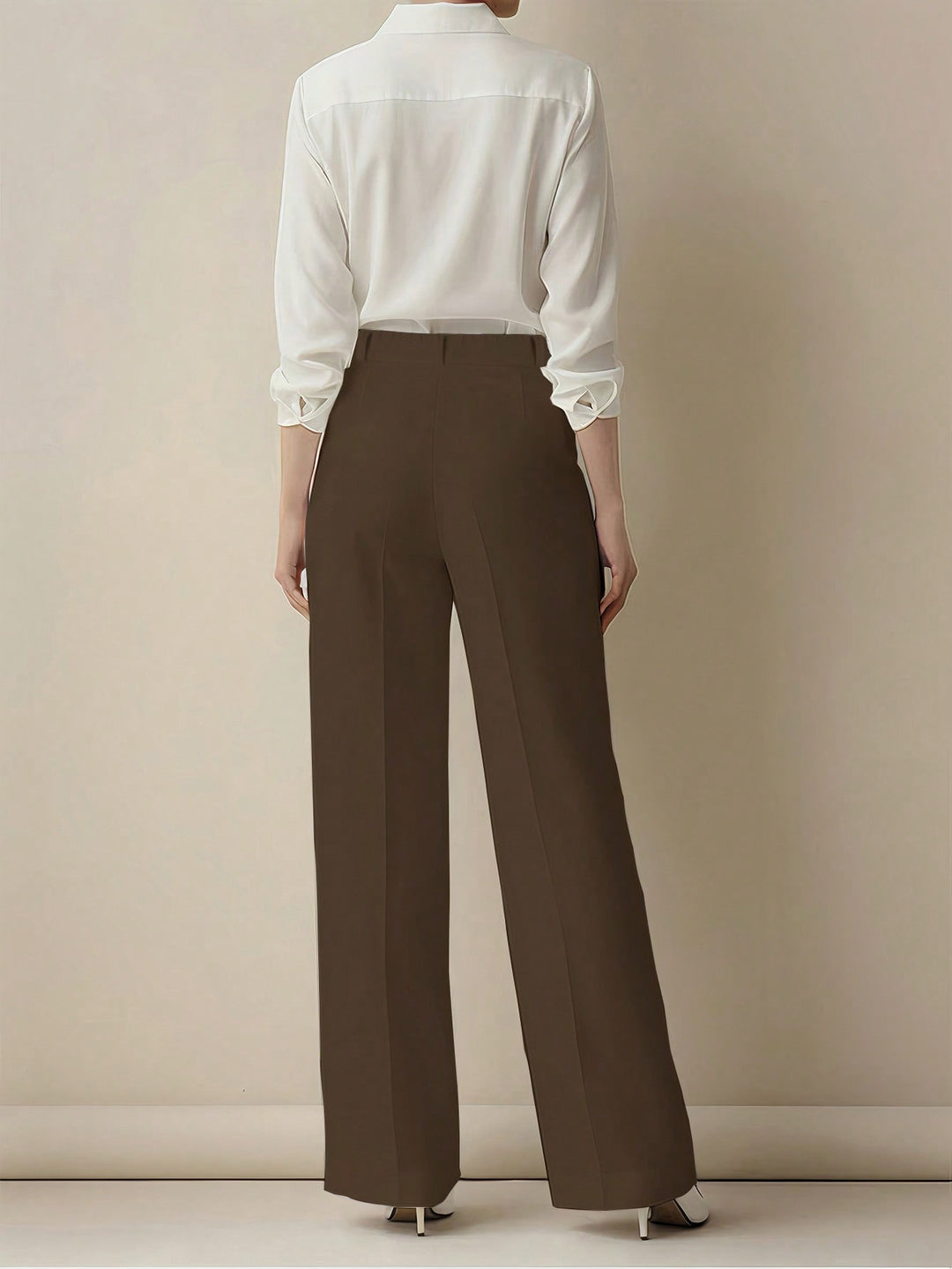 Pantalon SHEIN, maro