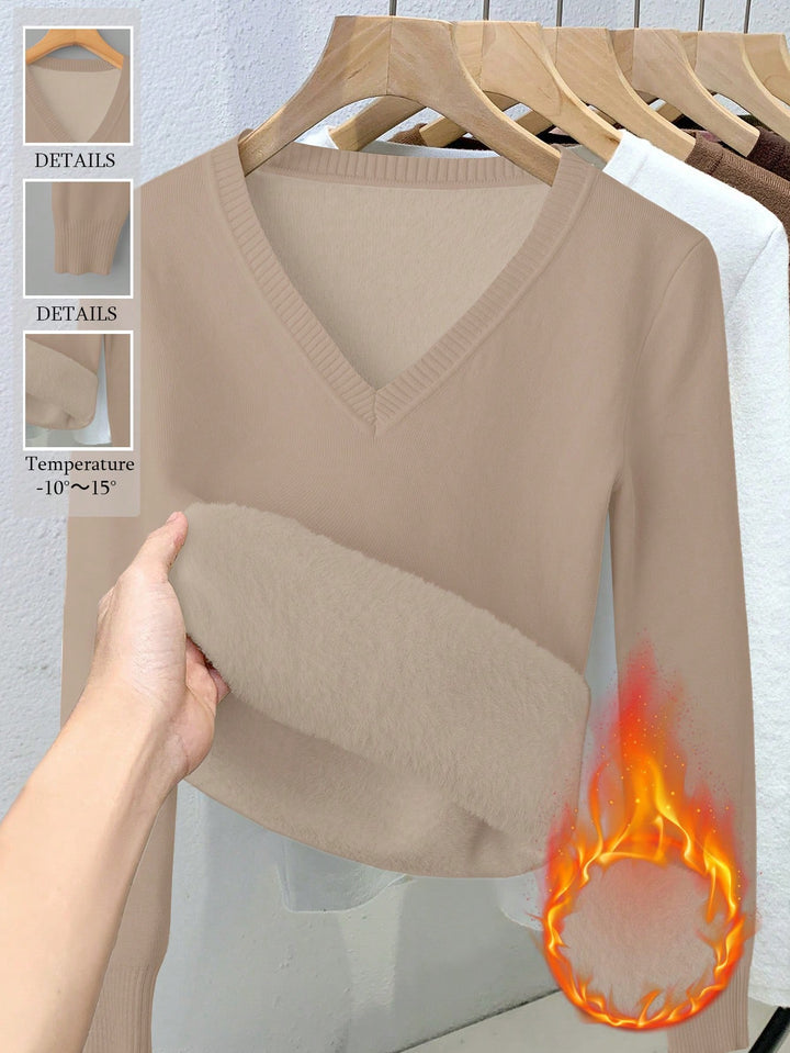 Pulóver SHEIN, khaki