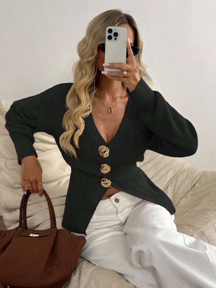 Cardigan SHEIN, negru