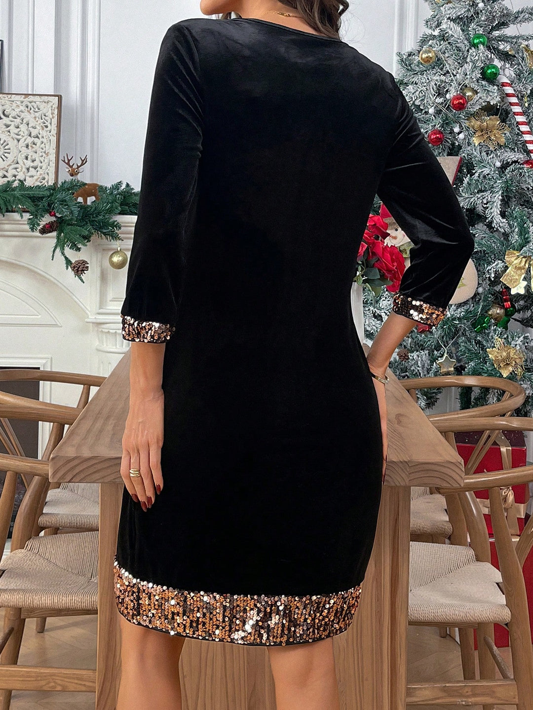 Rochie mini SHEIN, negru