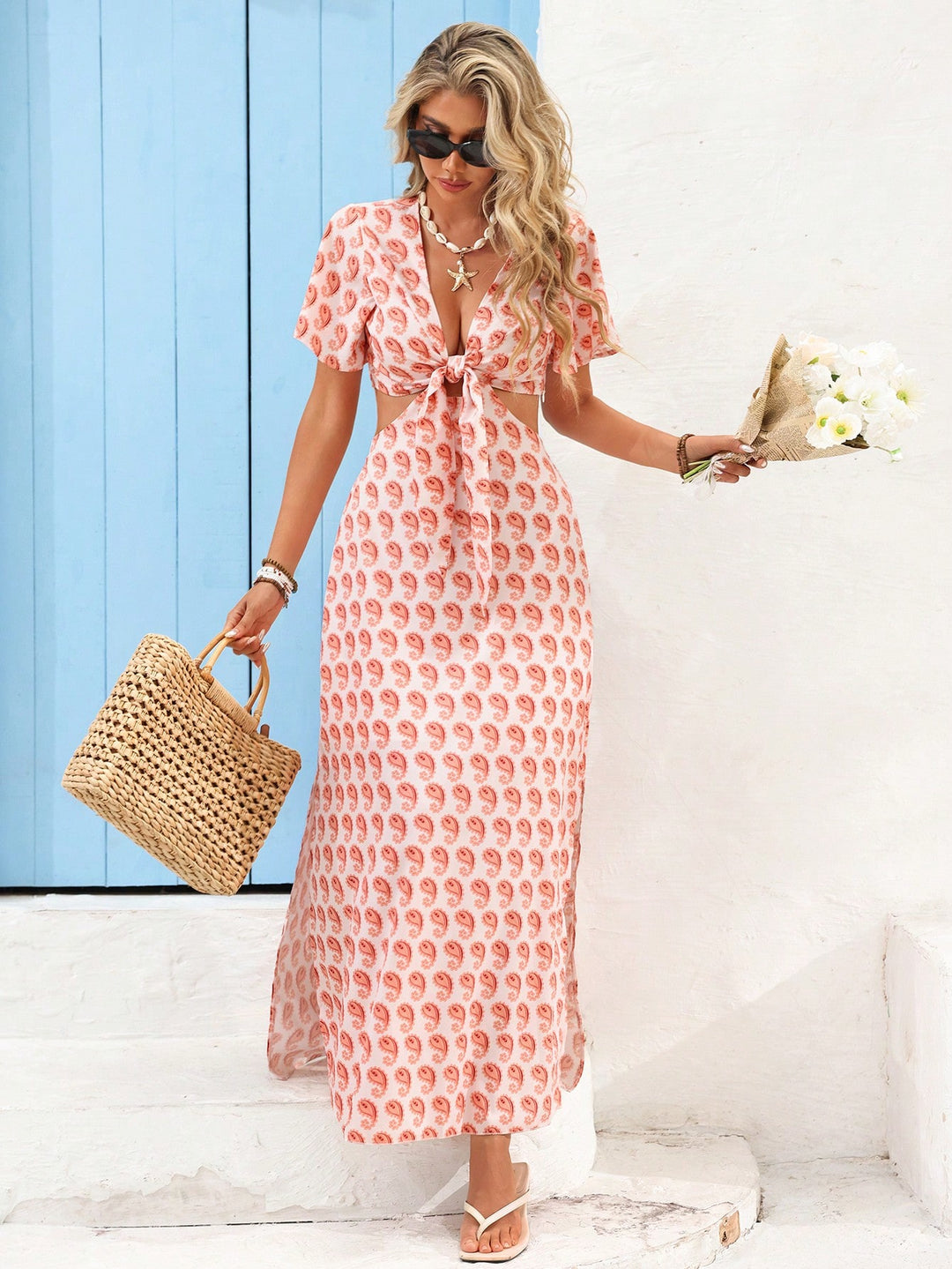 Rochie maxi SHEIN, roz