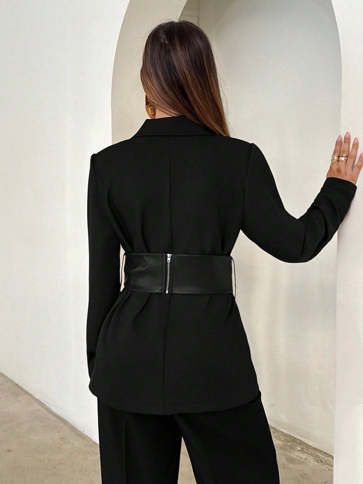 Sacou SHEIN, negru
