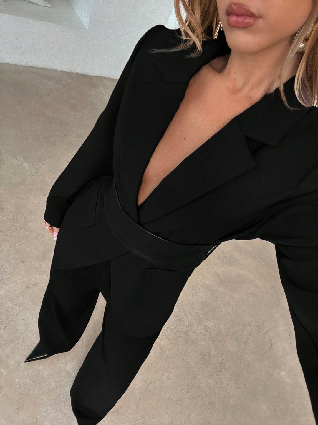 Sacou SHEIN, negru