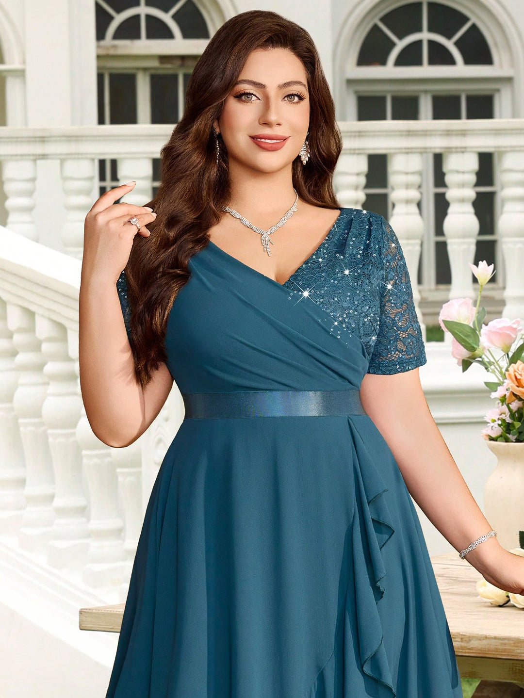 SHEIN Maxi ruha, kék