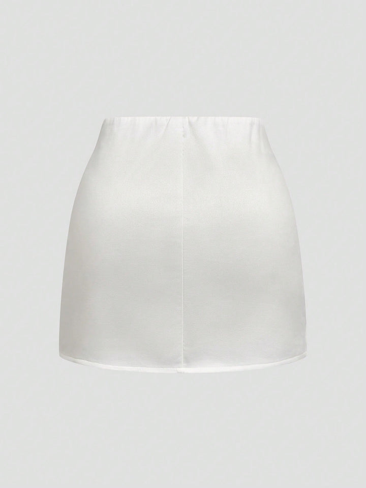 SHEIN miniszoknya, fehér