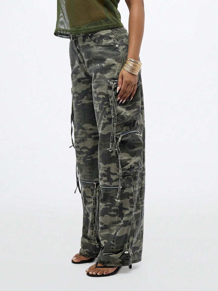 Jeans nadrág SHEIN, khaki