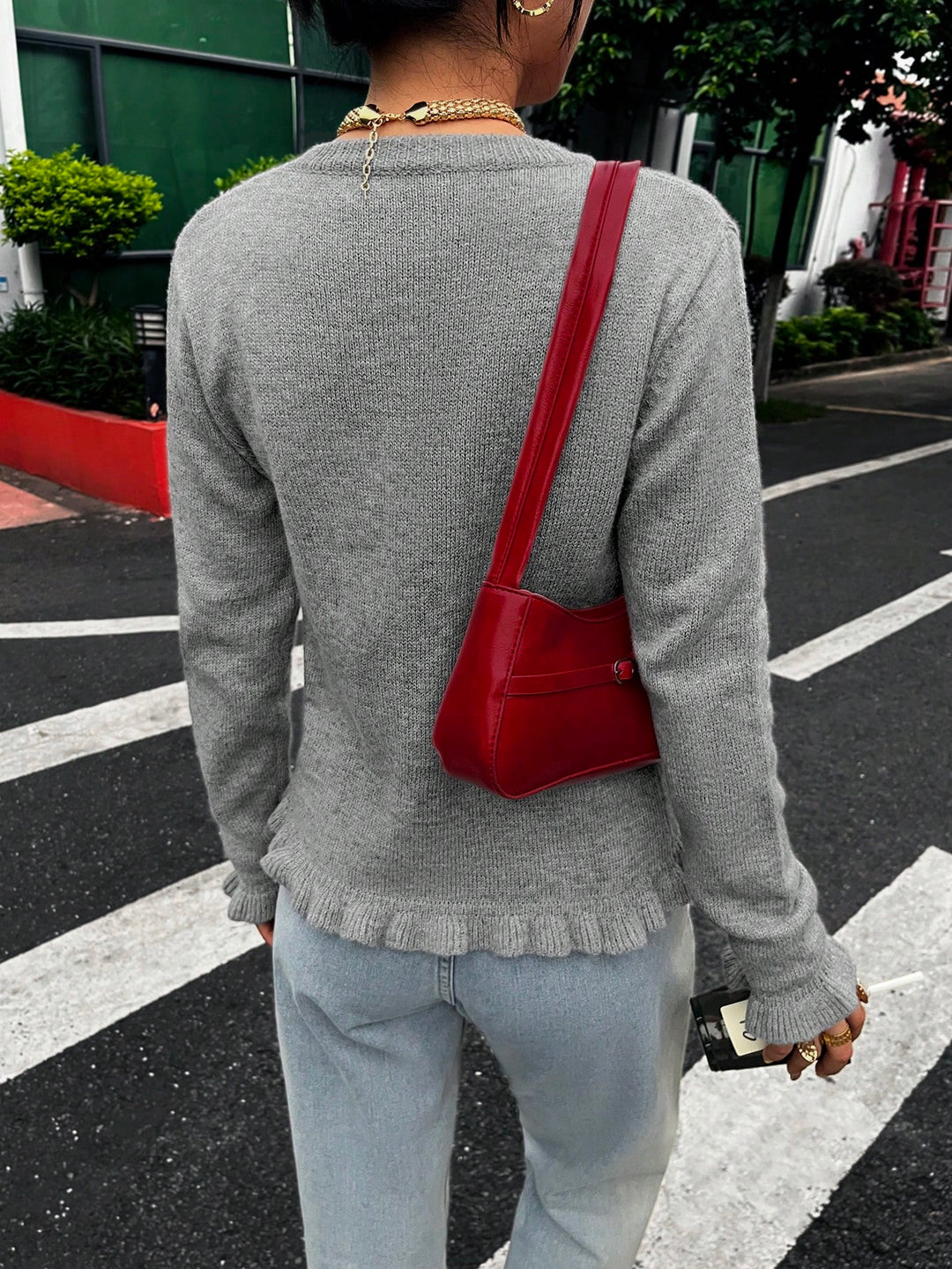 Cardigan SHEIN, gri