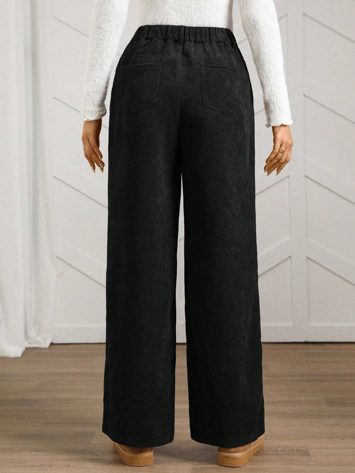 Pantaloni SHEIN, negru