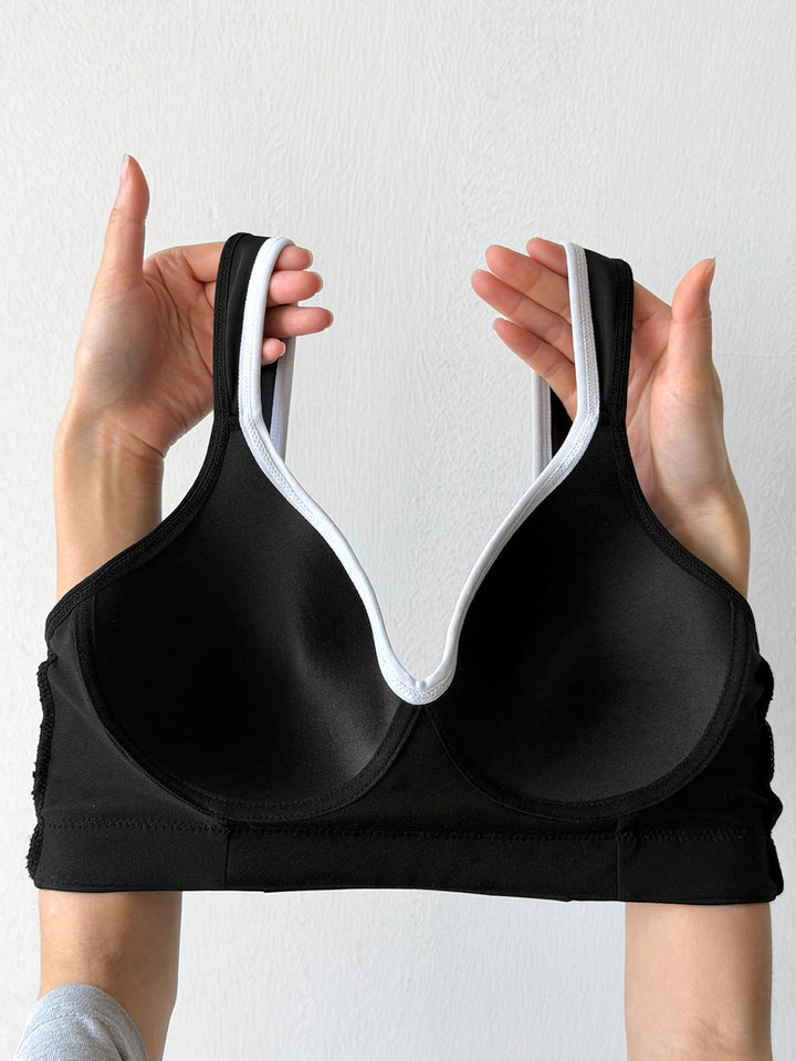Bustieră sport SHEIN, negru