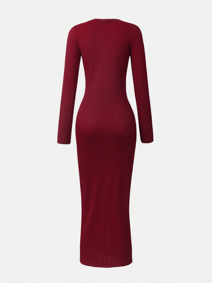 Rochie maxi SHEIN, vișiniu