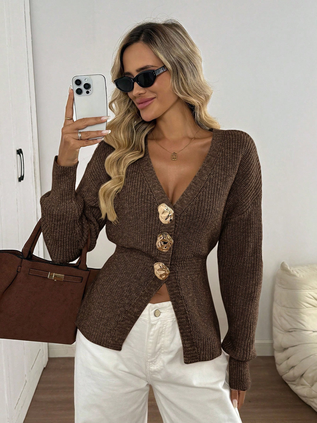 Pulover SHEIN, maro