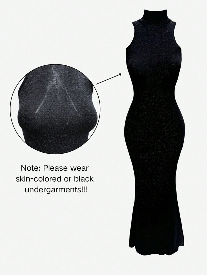 SHEIN maxi ruha, fekete
