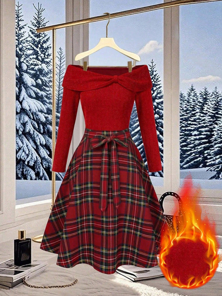 Rochie midi SHEIN, roșu