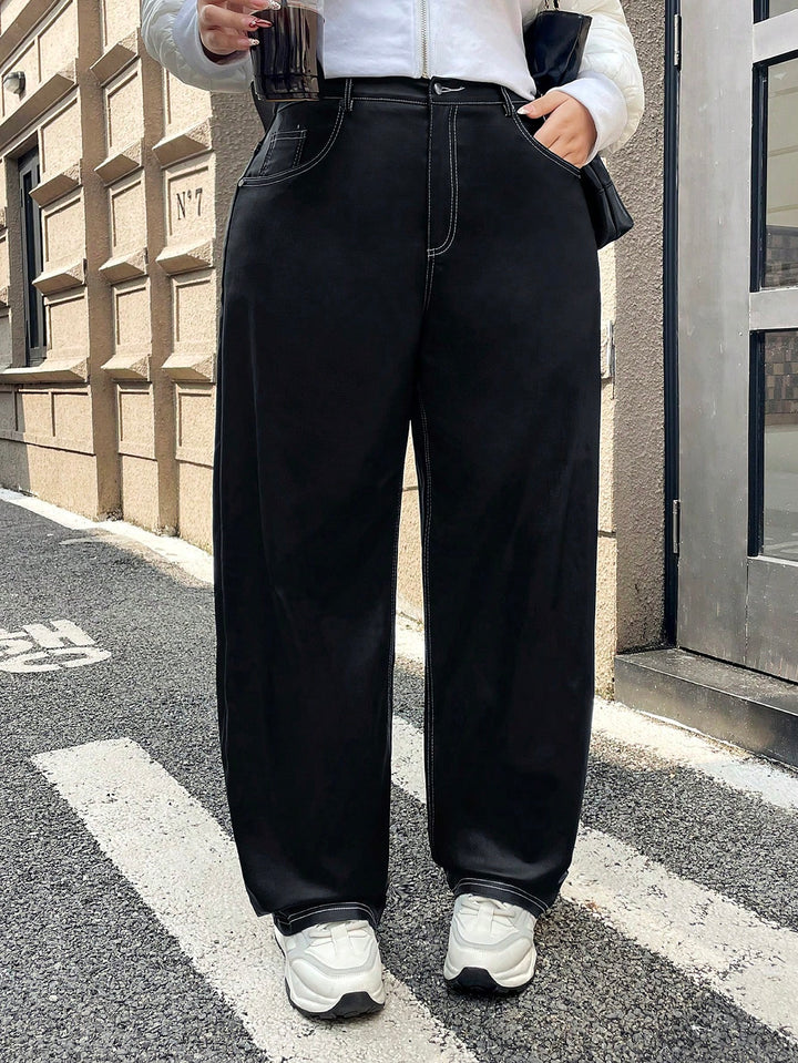 Pantaloni SHEIN, negru