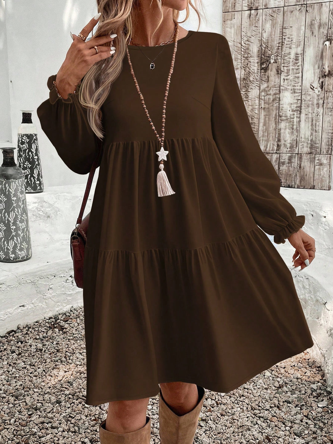 Rochie SHEIN, maro