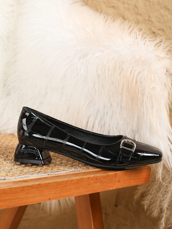 Pantofi cu toc SHEIN, negru