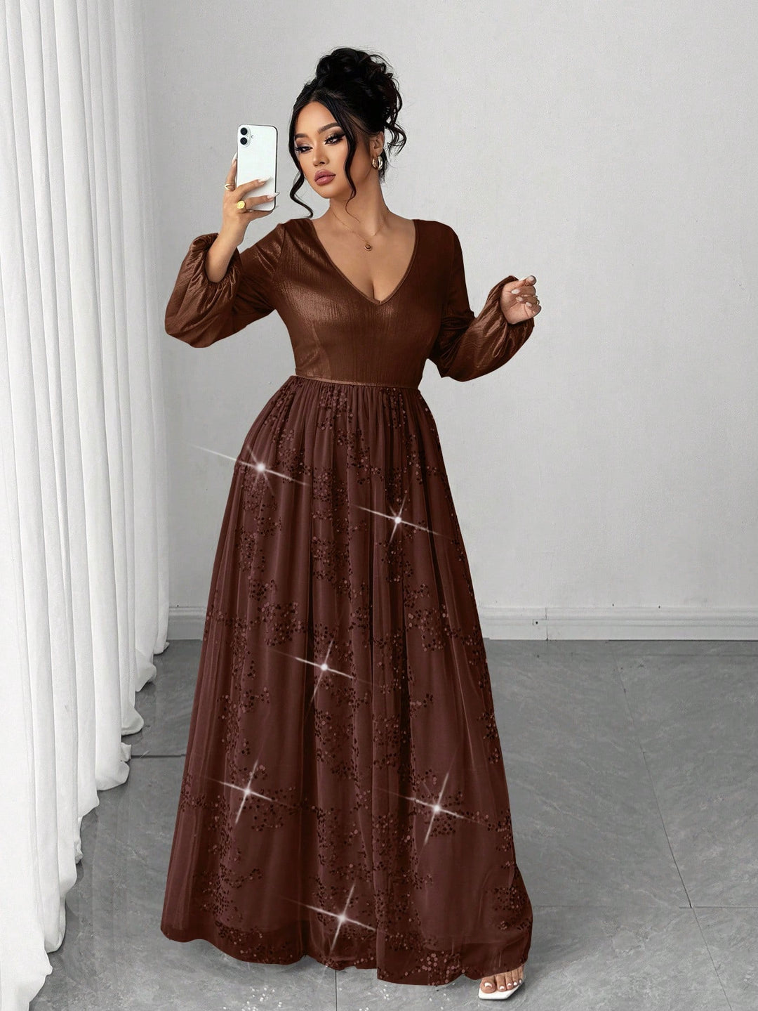 Rochie SHEIN, maro
