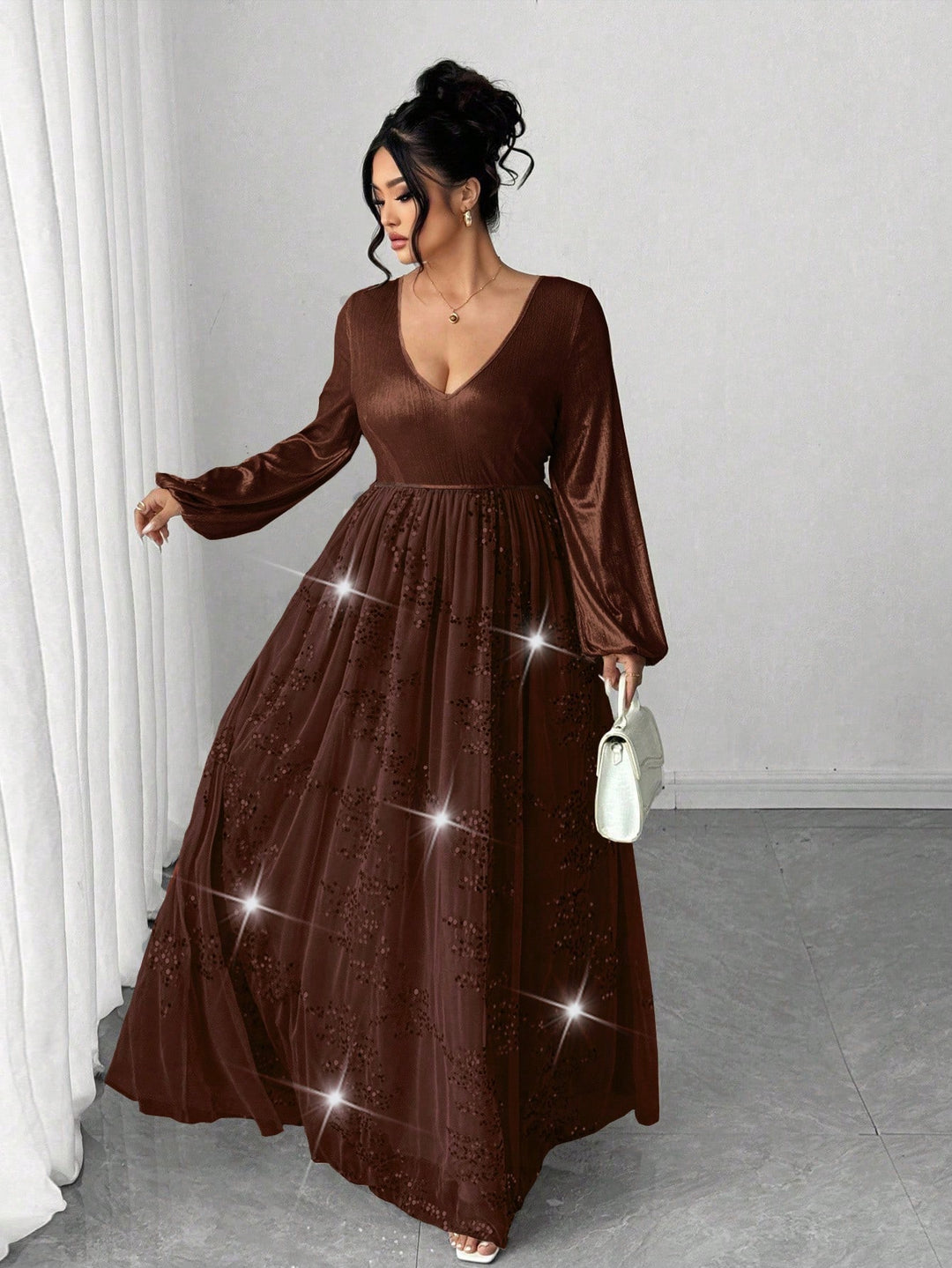 Rochie SHEIN, maro