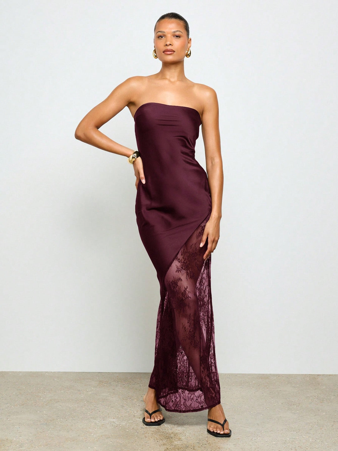 Rochie maxi SHEIN, vișiniu
