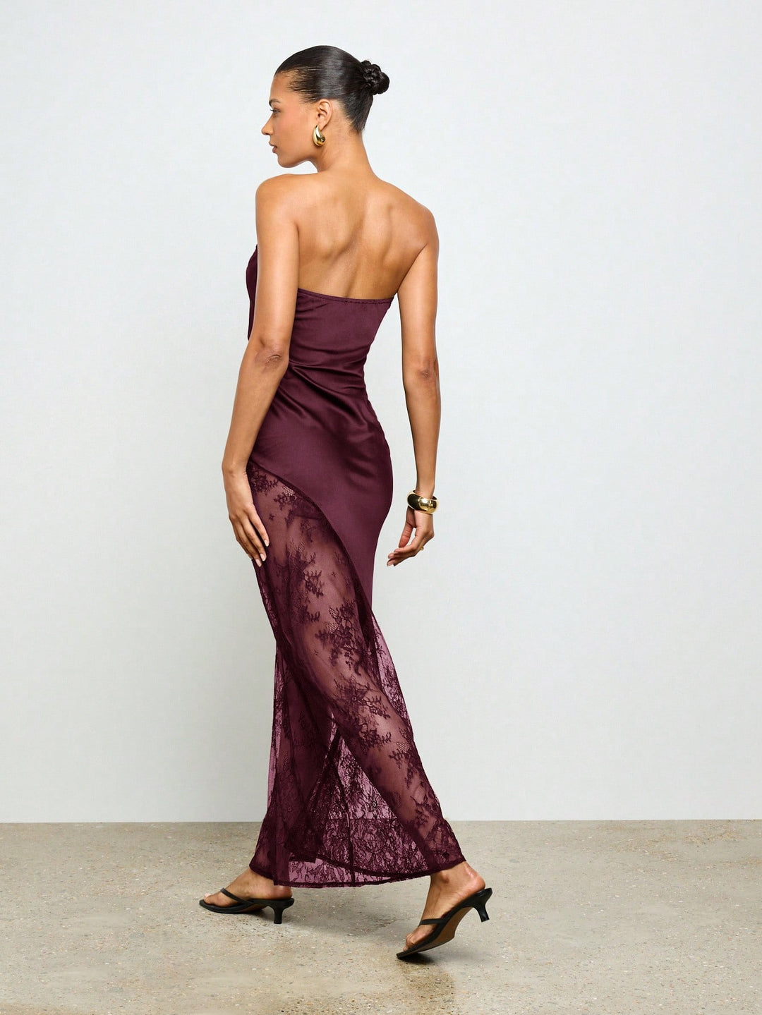 Rochie maxi SHEIN, vișiniu