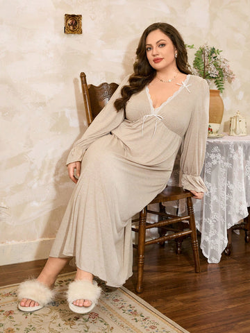 Rochie de noapte SHEIN, bej