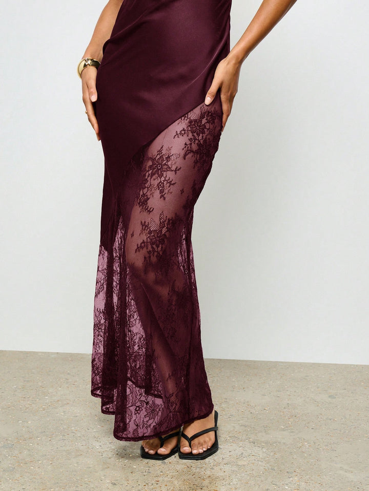 Rochie maxi SHEIN, vișiniu