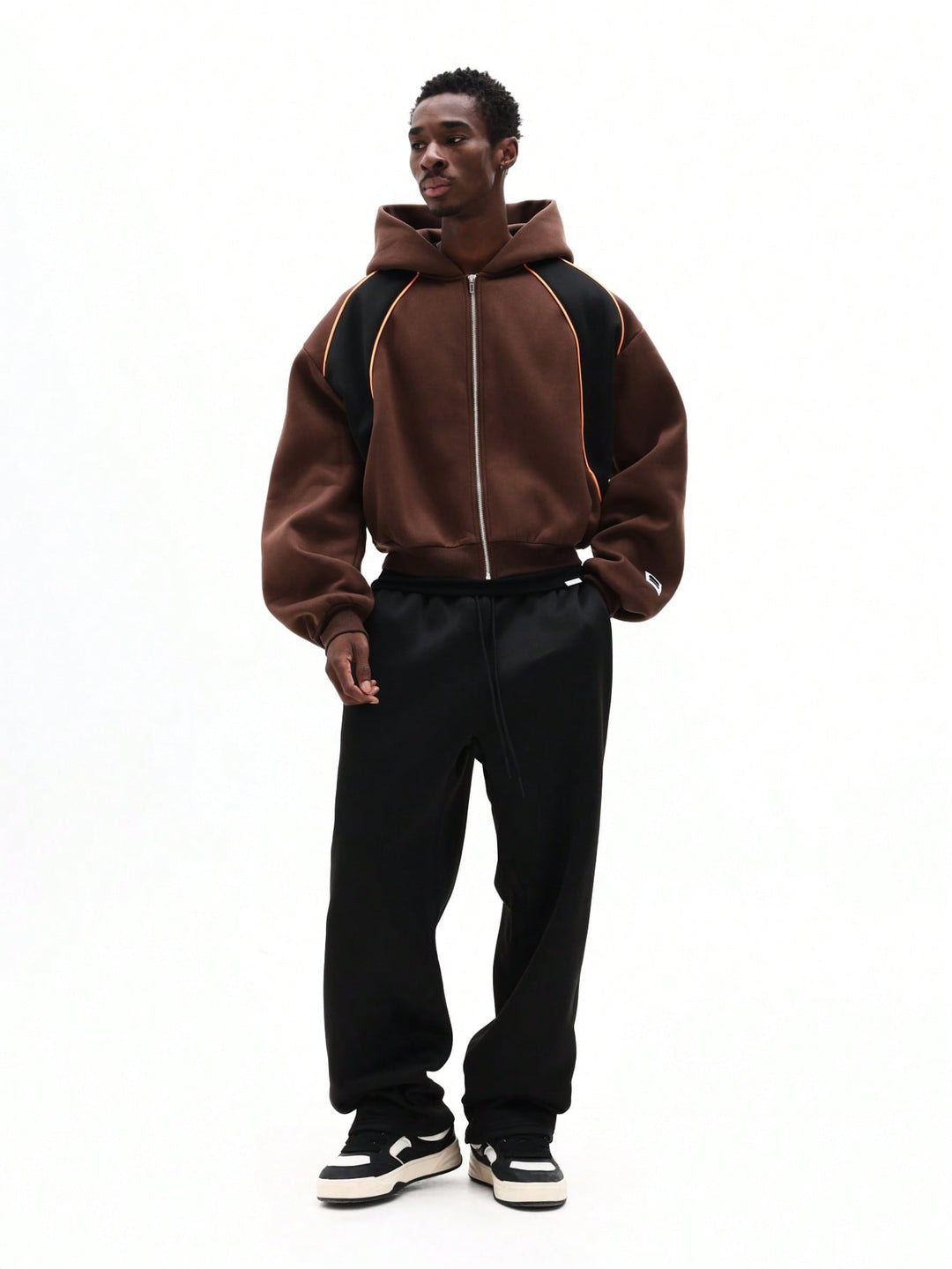 Hanorac SHEIN, maro