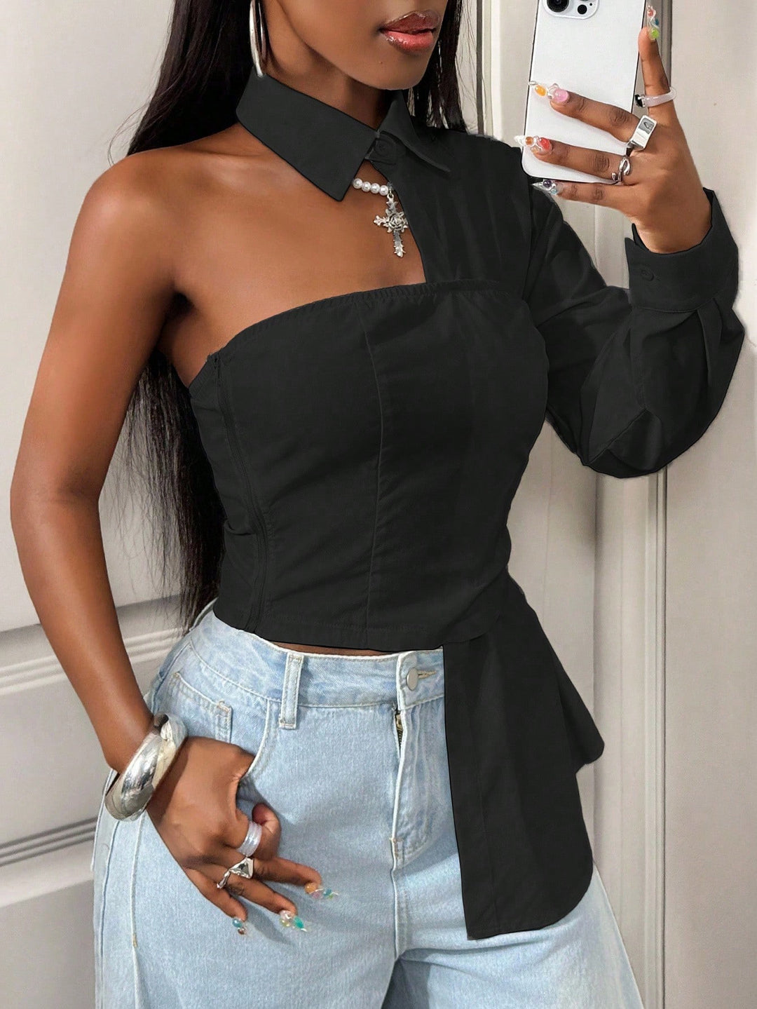 Bluza SHEIN, negru