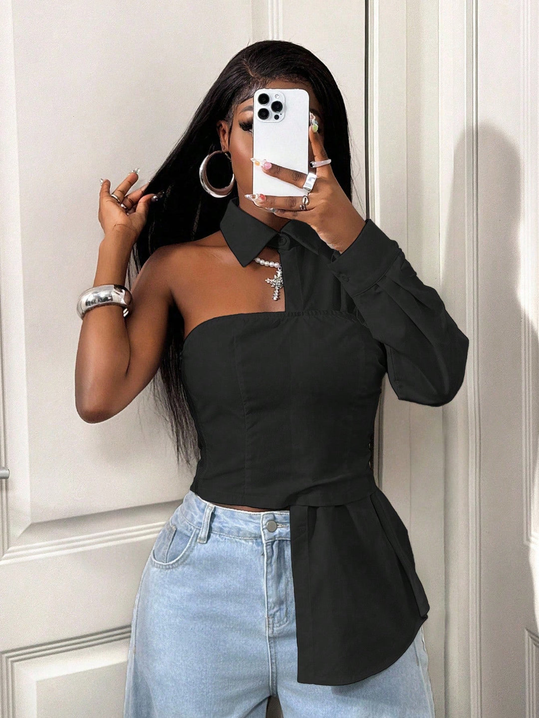 Bluza SHEIN, negru