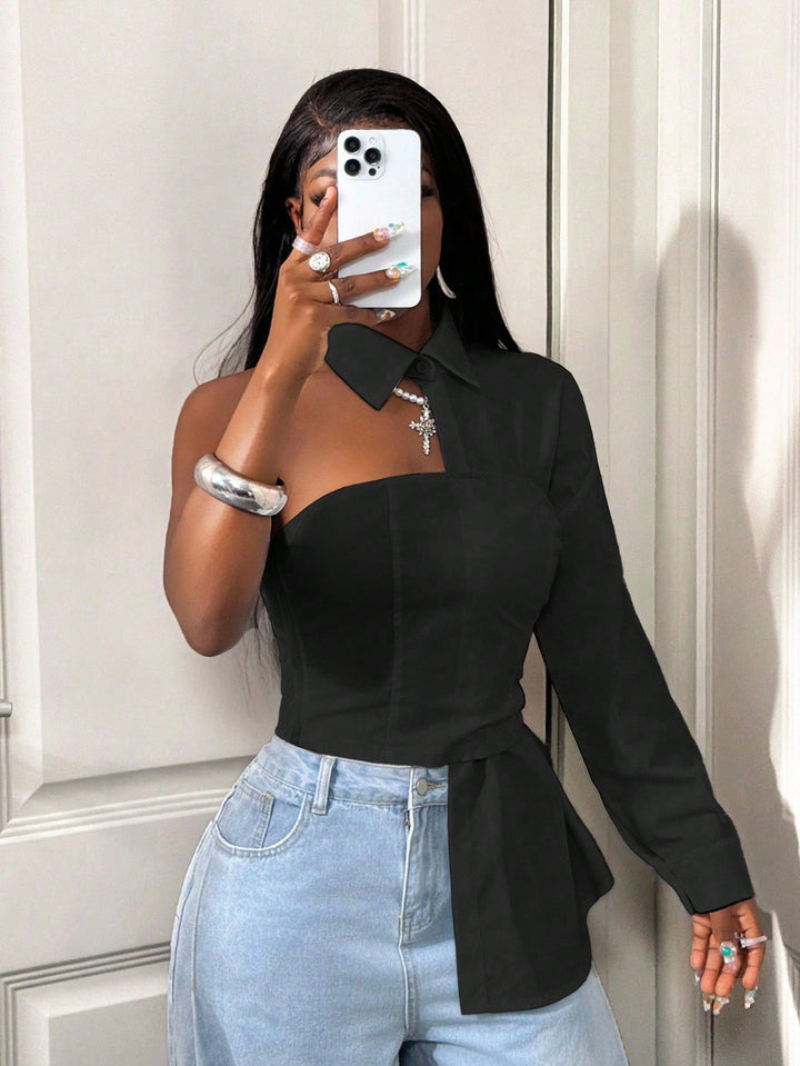 Bluza SHEIN, negru
