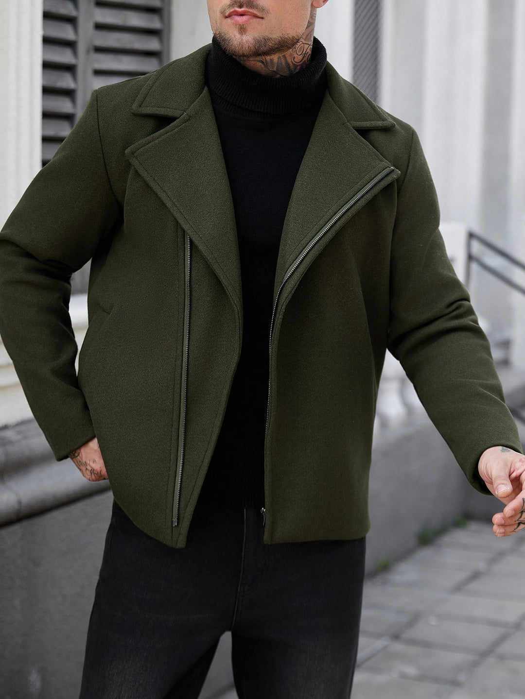 Palton SHEIN, verde