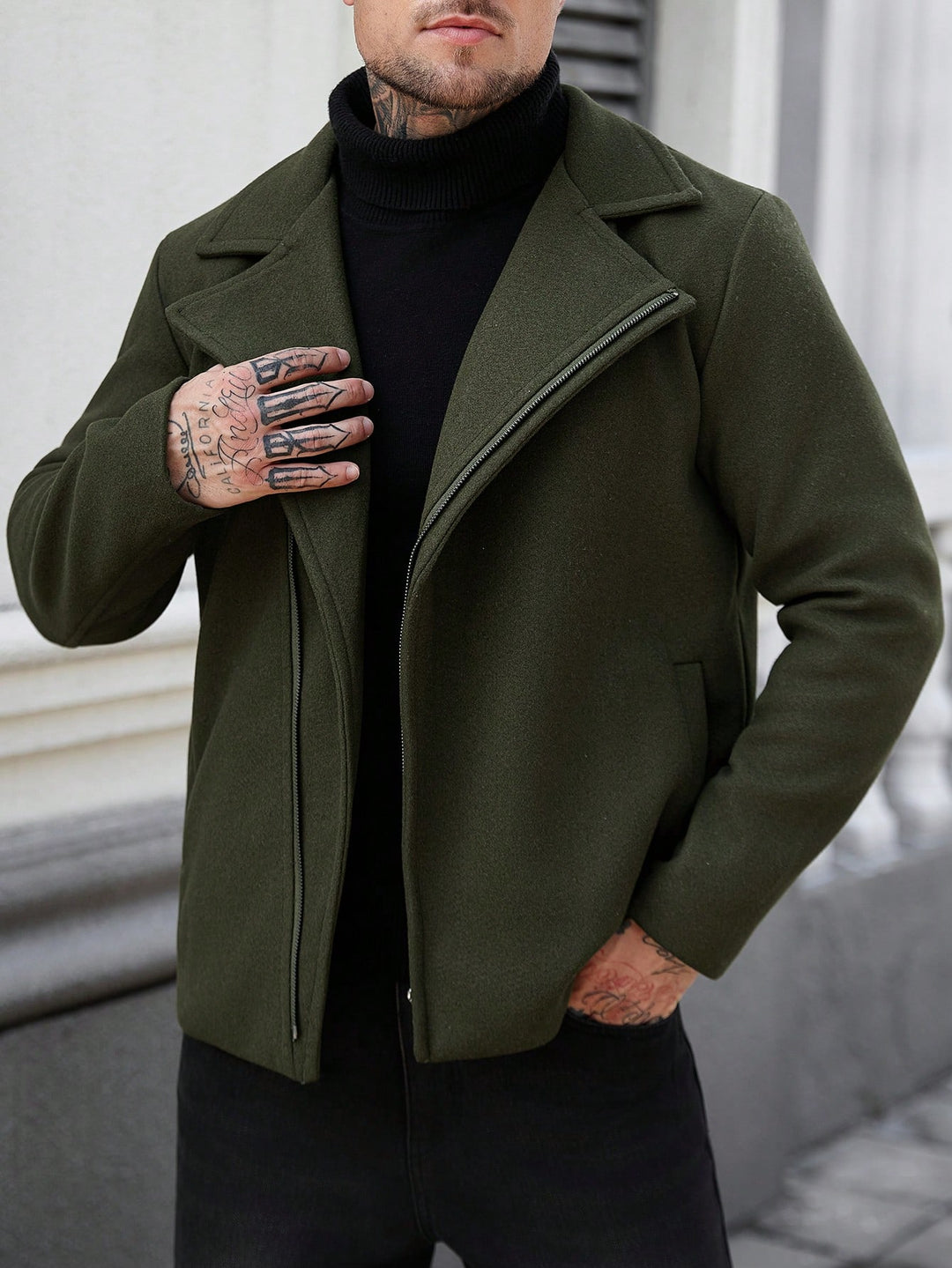 Palton SHEIN, verde
