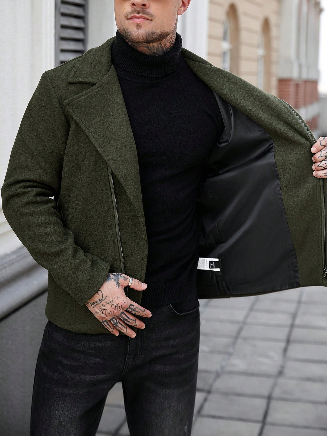 Palton SHEIN, verde