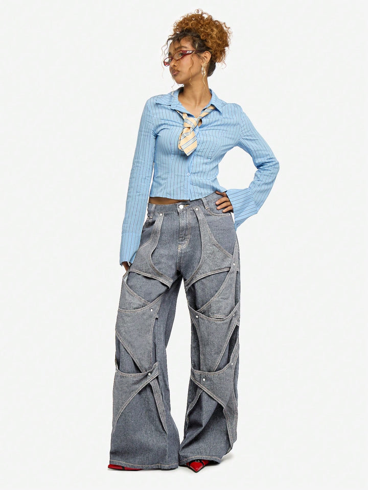 Jeans SHEIN, albastru