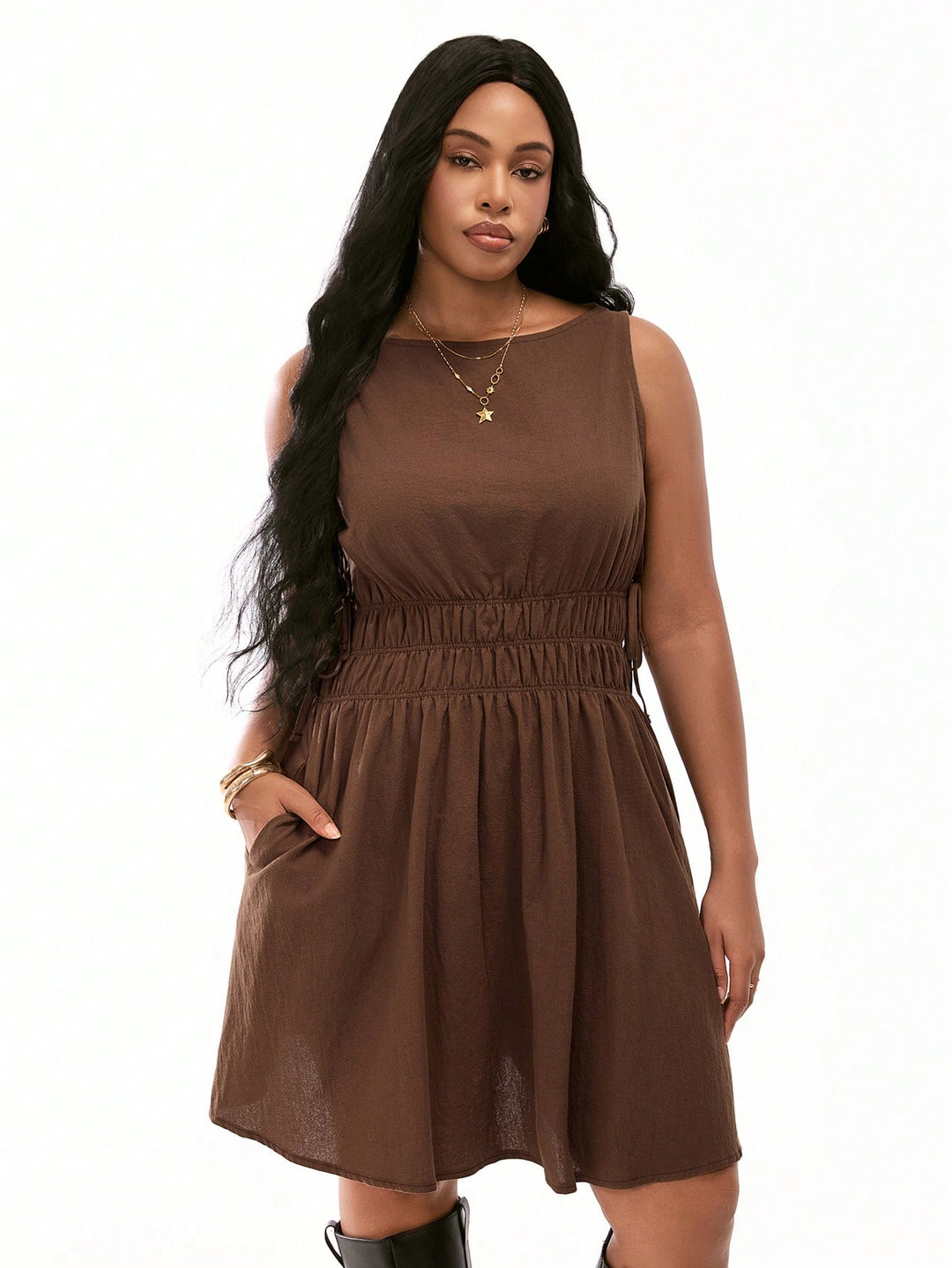 Rochie SHEIN, maro