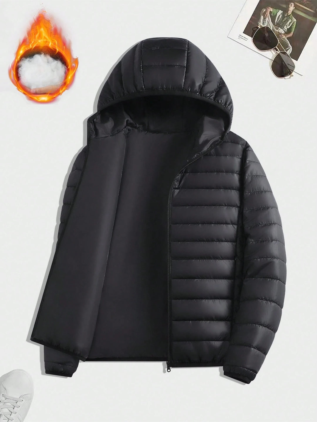 Geacă SHEIN, negru