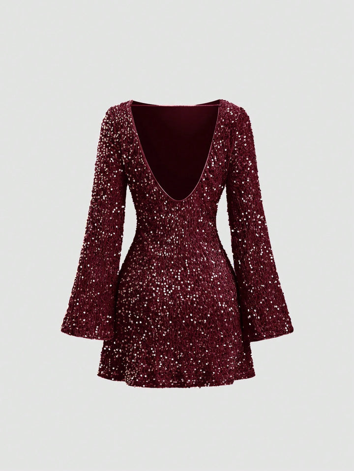 Rochie mini SHEIN, vișiniu